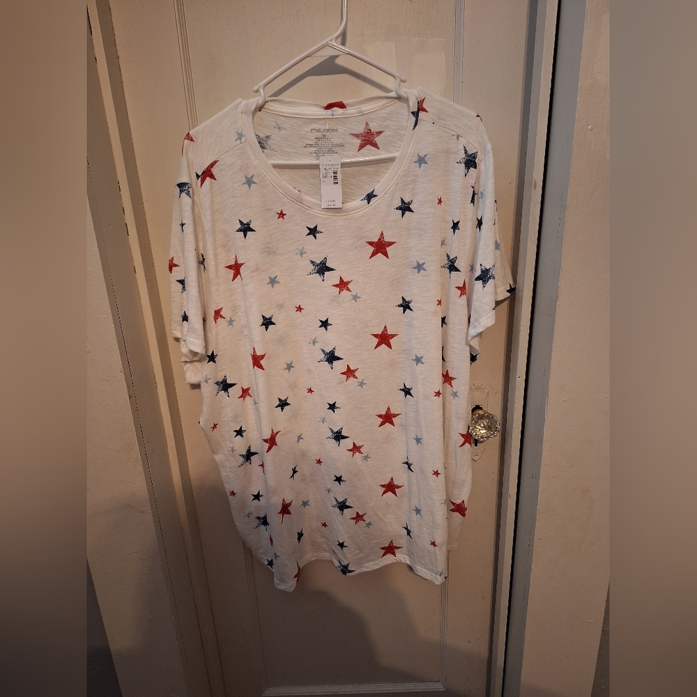 Maurices star t-shirt 3X NWT